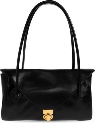 Marni East West Schoudertas - Dames - Schoudertassen - Zwart - ONE Size - Katoen - Tassen