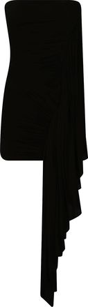 Alexander Wang Asymmetric Ruched Strapless Mini Dress