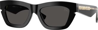 Burberry BE4454 300187 Womens Sunglasses Black Size 52