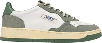 Autry Medalist Low Mens White/Green Sneakers