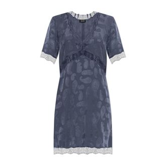 Zadig&Voltaire Short Dresses, female, Blue, Size: XS Redoxa Silk Dress