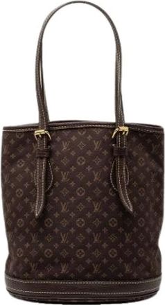 Louis Vuitton Pre-owned Bucket Bags, female, Brown, Size: ONE SIZE Pre-owned Bucket PM
