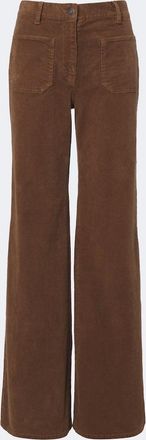 Nili Lotan Florence cotton-blend corduroy wide-leg pants