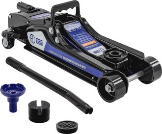 ECD Germany Ecd Germany - Gato Hirdr&aacute;ulico De Coche 2,5t, Certificado T&uuml;v/gs, Altura De Elevaci&oacute;n 80-360 Mm, 2x Almohadilla De Goma + 1x Adaptador Suv, Levantador