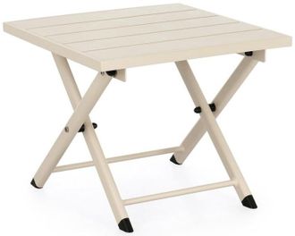 BIZZOTTO Klappbarer Outdoor Beistelltisch Taylor 43 x 44 cm, Beige