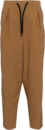 Yoshiokubo tapered-leg track pants - men - Polyester - 1 - Brown