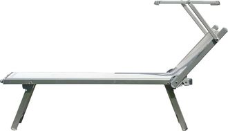 Jan Kurtz Rimini Classic Sonnenliege, Aluminium / weiss