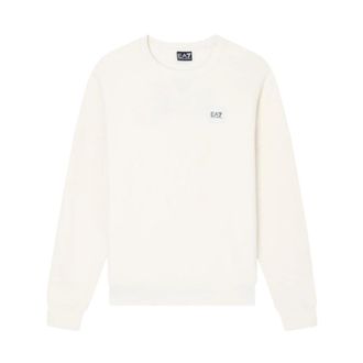 Emporio Armani Sweatshirts, male, Beige, XS, Logo Series Sweatshirt