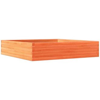 vidaXL Vidaxl - Jardinera De Madera Maciza De Pino Marr&oacute;n Cera 110x110x23 Cm