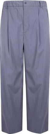 Herno Relaxte Functionele Broek - Heren - Wijde Broeken - Blauw - S - Wol - Broeken