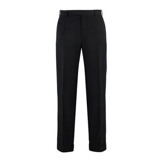 PT01 Suit Trousers, male, Black, Size: XL Tailored Fit Dress Pants