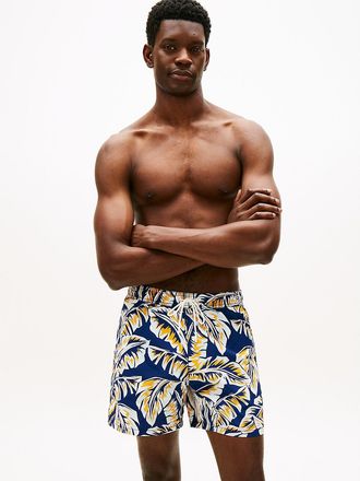 Tommy Hilfiger Mens Printed 7 Swim Trunk - Navy - XXL