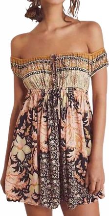 Free People Bali Mariposa Dress In Black Combo