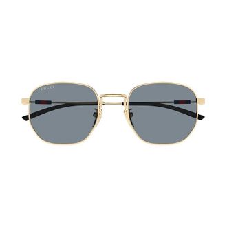Gucci Octagonal Frame Sunglasses - Gold