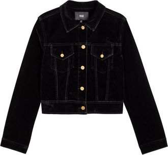 Paige Chantal Velvet Jacket - Dark Purple - S (UK8-10 / S)