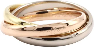 Cartier Gold Silver Yellow Gold (18K) Pink Gold (18K) White Gold (18K) Band Ring (Pre-Owned)