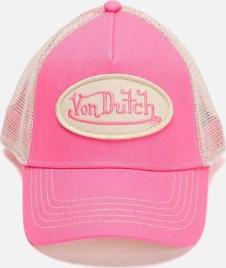 Von Dutch Womens Von Dutch Staple Trucker Cotton Pink Caps