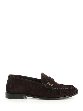Saint Laurent Le Loafer Scarpe Basse Marrone-Uomo