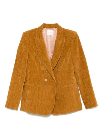 Forte_Forte double-breasted blazer - women - Polyester/Elastane - III - Brown