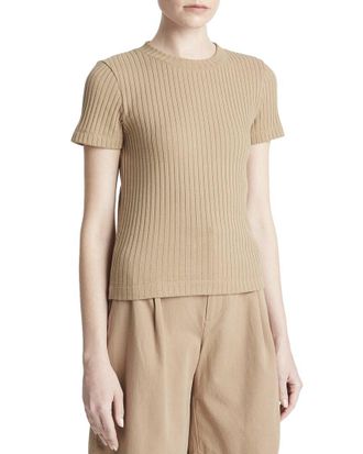 Vince Rib Crewneck Top