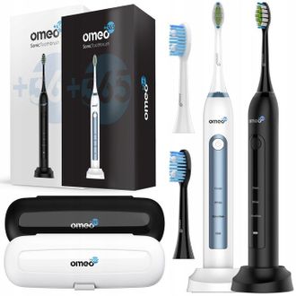 OEM Juego De 2 Cepillos De Dientes El&eacute;ctricos S&oacute;nicos Cl&aacute;sicos Omeo +365 Para Parejas