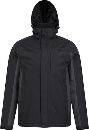 Mountain Warehouse Mens Mountain Warehouse Mens Thunderstorm 3 in 1 Waterproof Jacket - Grey - Size: 46/Regular
