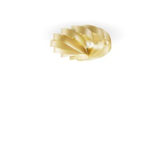 Linea Zero Plafoniera Moderna Flat Polilux New Gold 1 Luce E14