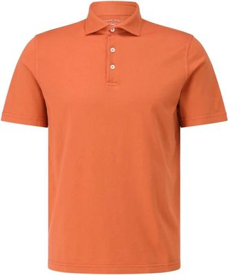 Fedeli Tops, Heren, Oranje, 4Xl, Katoen, Jersey Polo Shirt