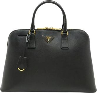 Prada Pre-owned Saffiano Tote - Dames - Vintage Handtas - Zwart - ONE Size - Leer - Vintage