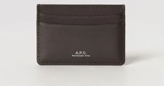 A.P.C. A. P.C. Portacarte piatto Andre in pelle conciata al vegetale