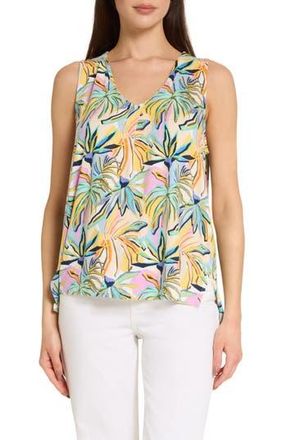Caribbean Joe Pleat Front Tank in Yellow Multi at Nordstrom Rack, Size X-Large