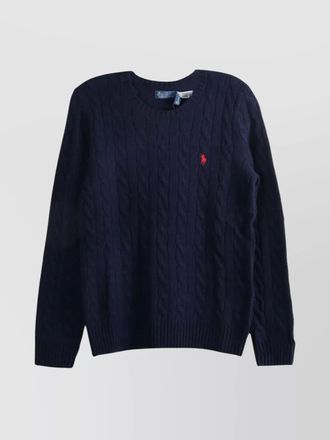 Polo Ralph Lauren cable knit wool cashmere crewneck jumper
