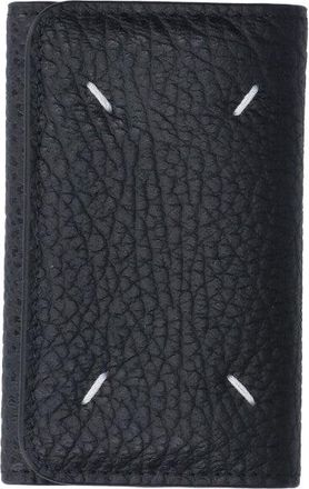 Maison Margiela Black Four Stitches Leather Wallet