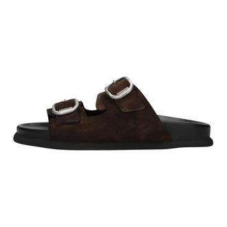 Shabbies Amsterdam Schoenen, Dames, Bruin, 42 EU, Su&egrave;de, Inga Buckles S