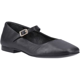 Hush Puppies Pasha Leather Womens Black Shoes - Size UK 4