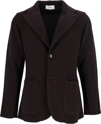 Lardini Giacca Maglia - Heren - Blazers - Bruin - M - Jassen