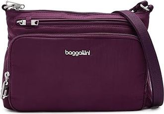 Baggallini Securtex(r) Anti-theft Keepsake Crossbody Cross Body Womens Handbags Mulberry, Nylon