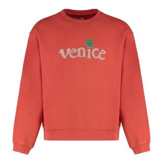 ERL Erl, Heren, Sweatshirts & Hoodies, Rood, Maat: XS Katoen