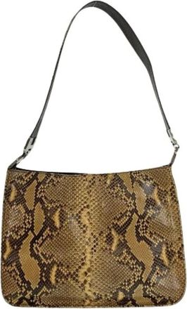 Prada Pre-owned Shoulder Bags, female, Beige, Size: ONE SIZE Pre-owned Python Shoulder Bag