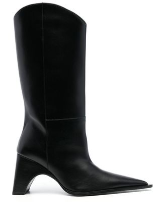 Coperni Bridge cowboy leather boots - women - Leather/Leather/Leather - 41 - Black
