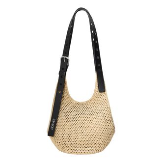 Loewe (WMNS) Loewe Small Punch Hole Hobo Natural Black A914W86X01-2165