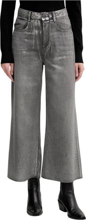 Benetton Gekreukte Jeans - Dames - Loose Fit Jeans - Grijs - W29 - Katoen - Jeans