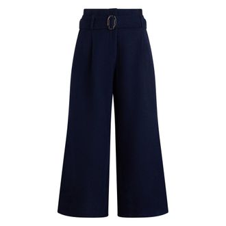 Moorer NOA Palazzo Broek - Dames - Broeken - Blauw - Maat: XS Wol
