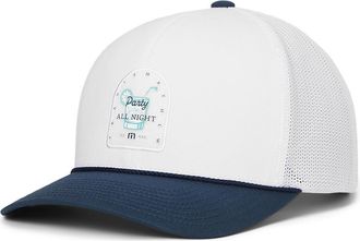 Travis Mathew Beer Break Casual Mens Visor White, Cotton/Polyester
