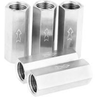 OEM V&aacute;lvula De Retenci&oacute;n De Aire, 5 Piezas, Cobre, Rosca Hembra De 1/4, Paso Unidireccional Completo, V&aacute;lvula De Retenci&oacute;n Para Compresor De Gas, Accesori