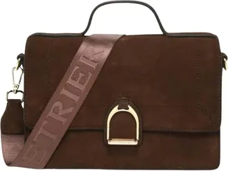 Etrier Altesse Suede Crossbody Tas - Dames - Tassen - Bruin - Maat: ONE Size Su&egrave;de