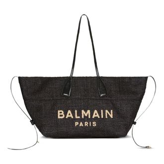 Balmain Tote Bags, female, Black, Size: ONE SIZE Tote Bag
