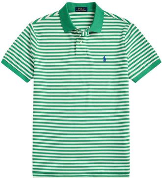 Polo Ralph Lauren striped polo shirt - men - Cotton - M - Green