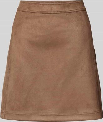 OPUS Minirock in Leder-Optik Modell Relvina cozy in Mittelbraun, Größe 40