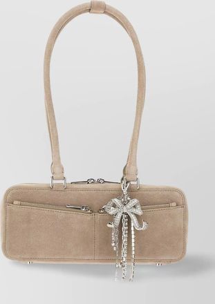 Self Portrait the bow leather shoulder bag
